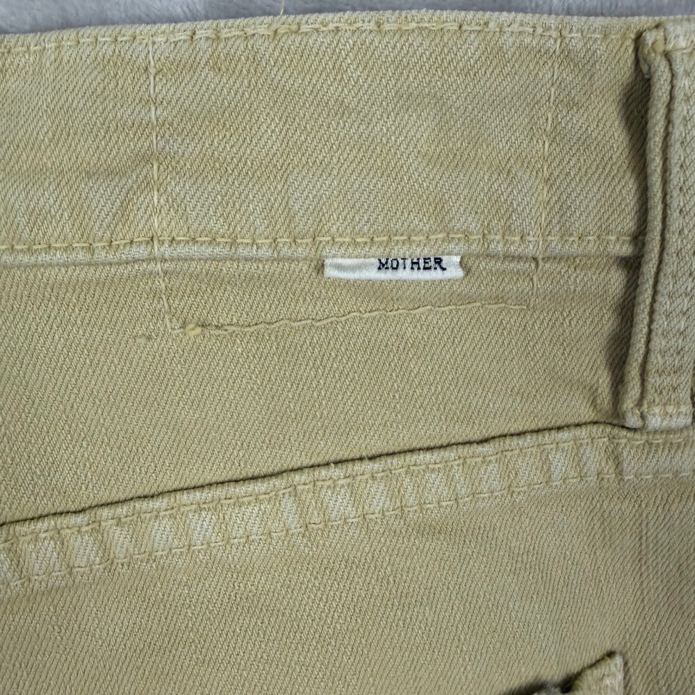 Mother Superior Jeans The Ditcher Utility Flood Pale Green Size 28 Straight Leg - Picture 10 of 16